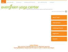 Tablet Screenshot of evergreenyogamemphis.com